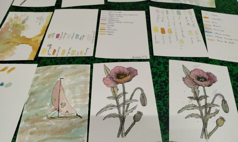 Atelier peintures végétales collèges